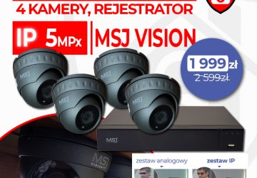 Zestaw monitoringu IP 5MPx MSJ VISION