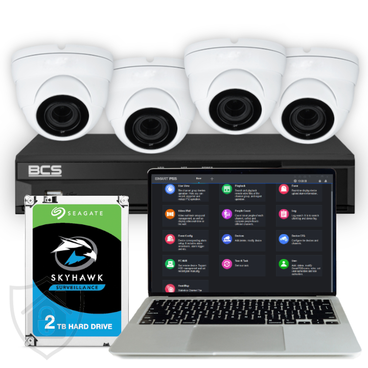 System monitoringu wizyjnego analog PRO 4 kamery